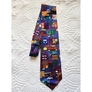 Save The Children Billy Men's Necktie 100% Silk Made‎ In USA